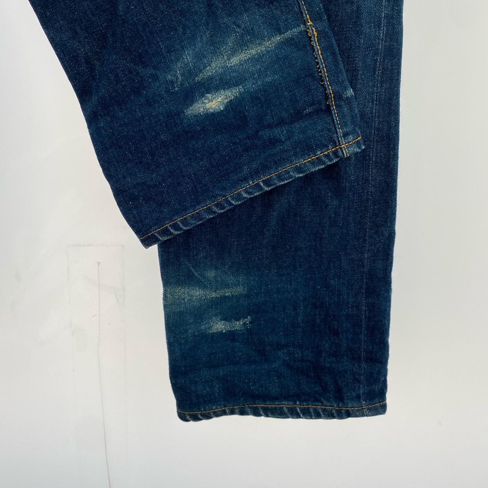 デニムパンツ EVISU 2504XX シンチバックデニムパンツ 30×36 インディゴ ブルー
