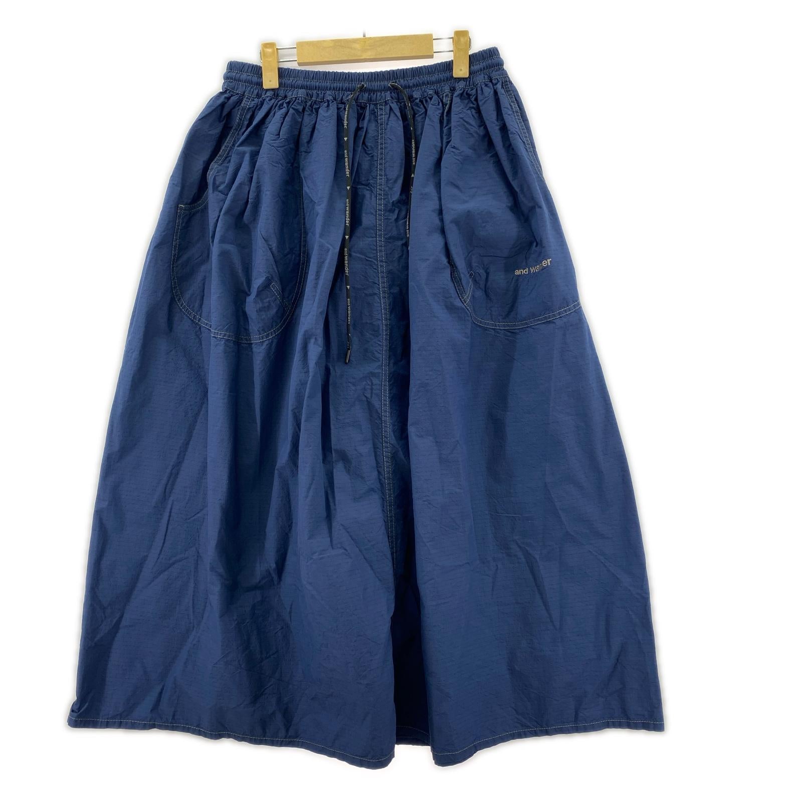 ロングスカート CORDURA cotton rip skirt ネイビー M ネイビー