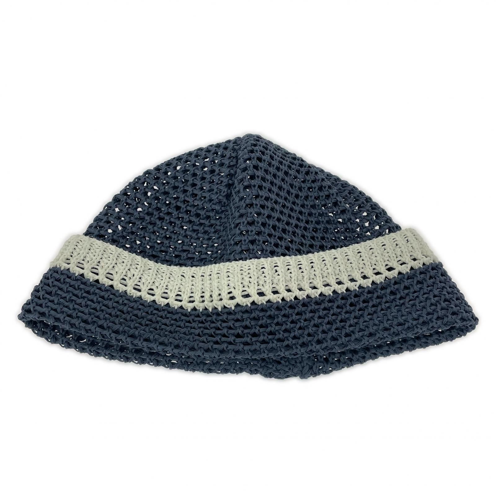 ニットキャップ IA Crochet Knit Cap 147 IA-26-147 ブルー系