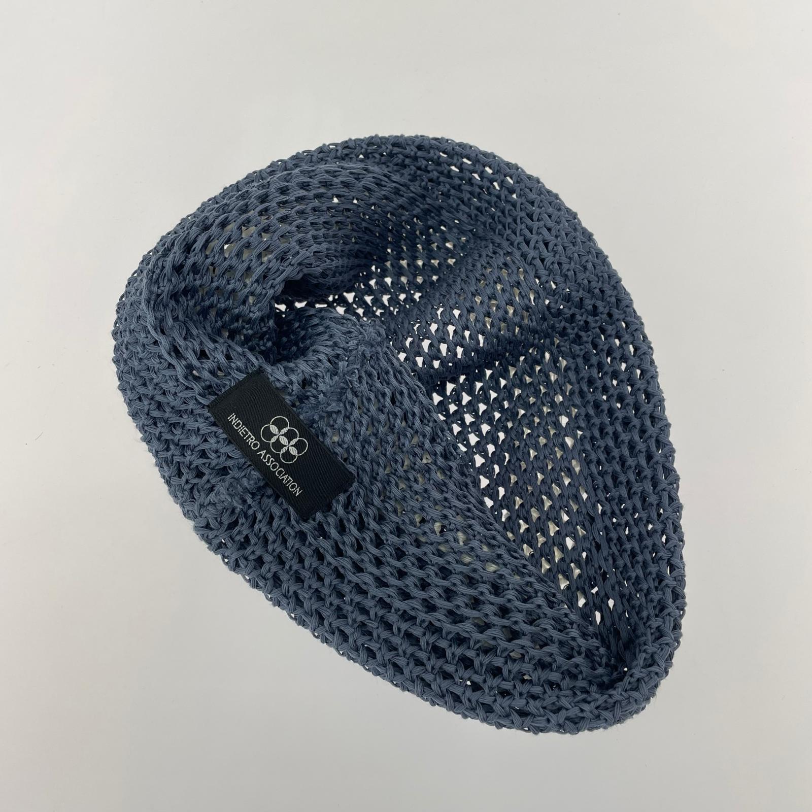 ニットキャップ IA Crochet Knit Cap 147 IA-26-147 ブルー系