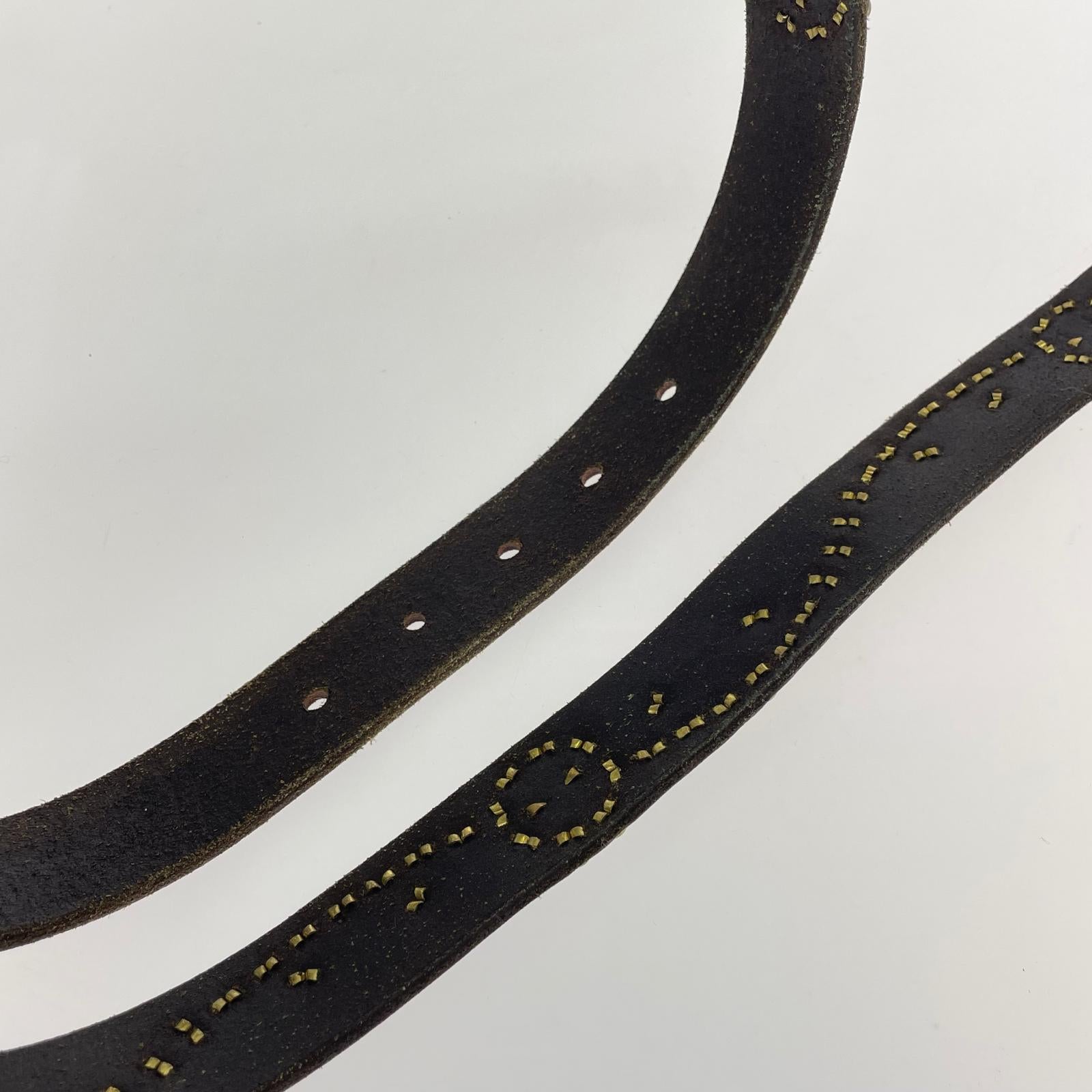 その他アクセサリー JEWEL STUDDED LEATHER BELT