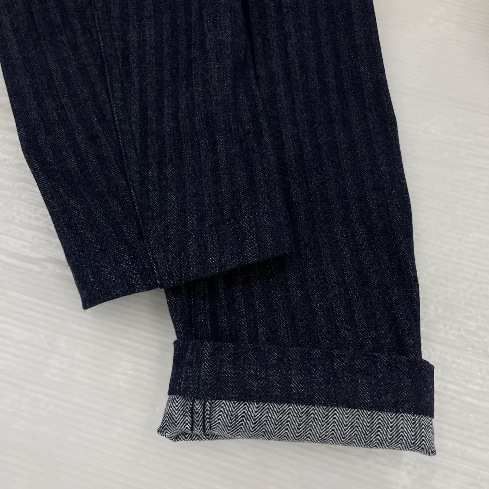 テーラードジャケット Indigo Herringbone Lounge Jacket (38)