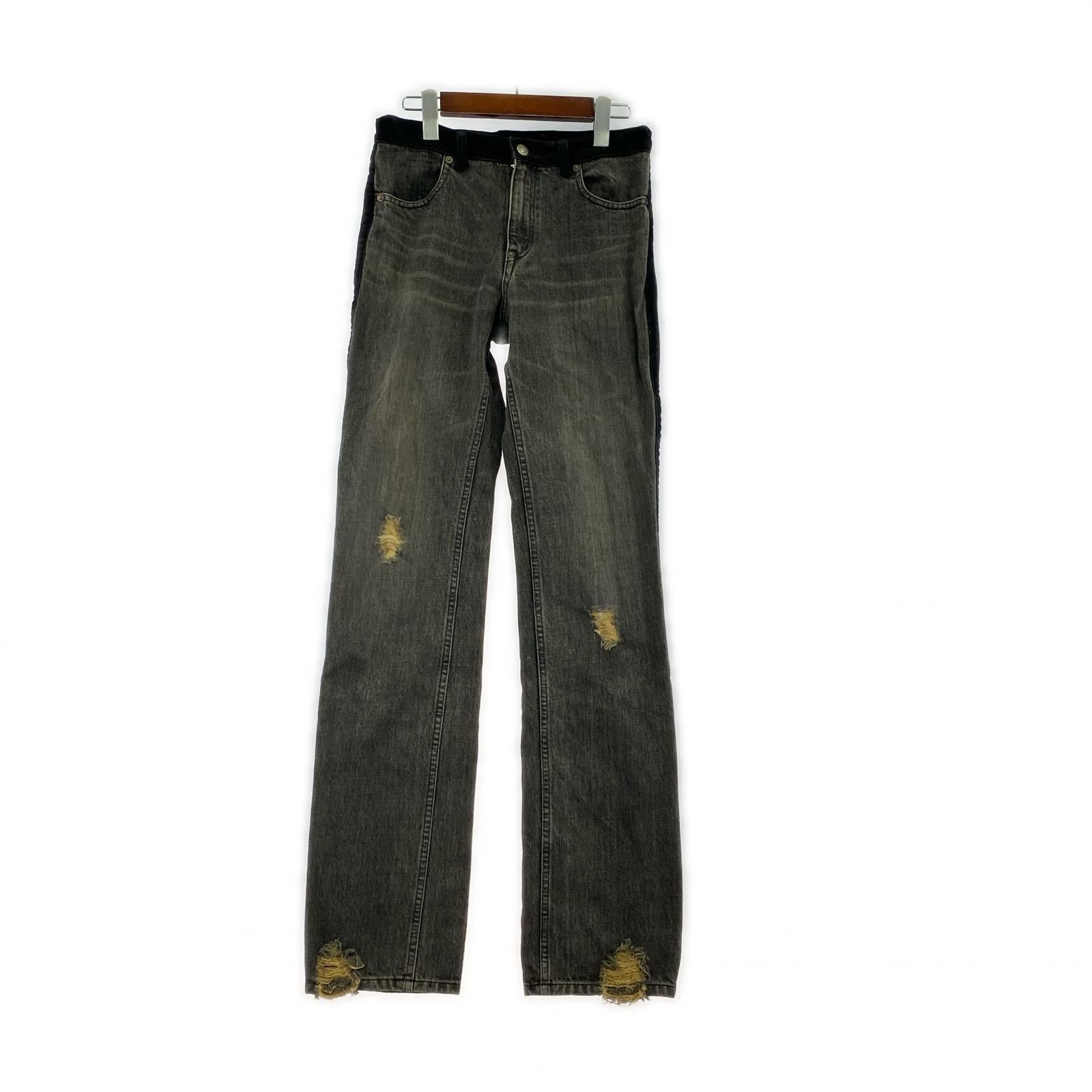 デニムパンツ 02AW 魔女期 Damage Denim M ブラック