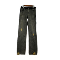 デニムパンツ 02AW 魔女期 Damage Denim M ブラック
