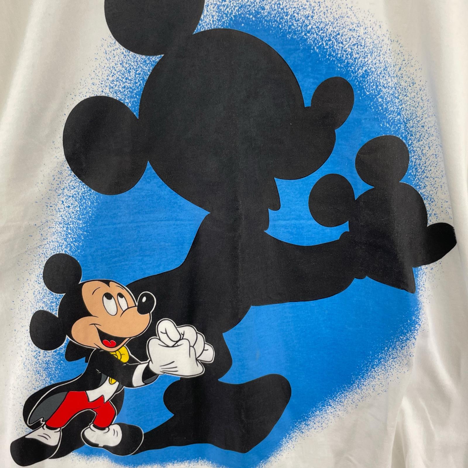 半袖Tシャツ ミッキー プリントカットソー ホワイト
