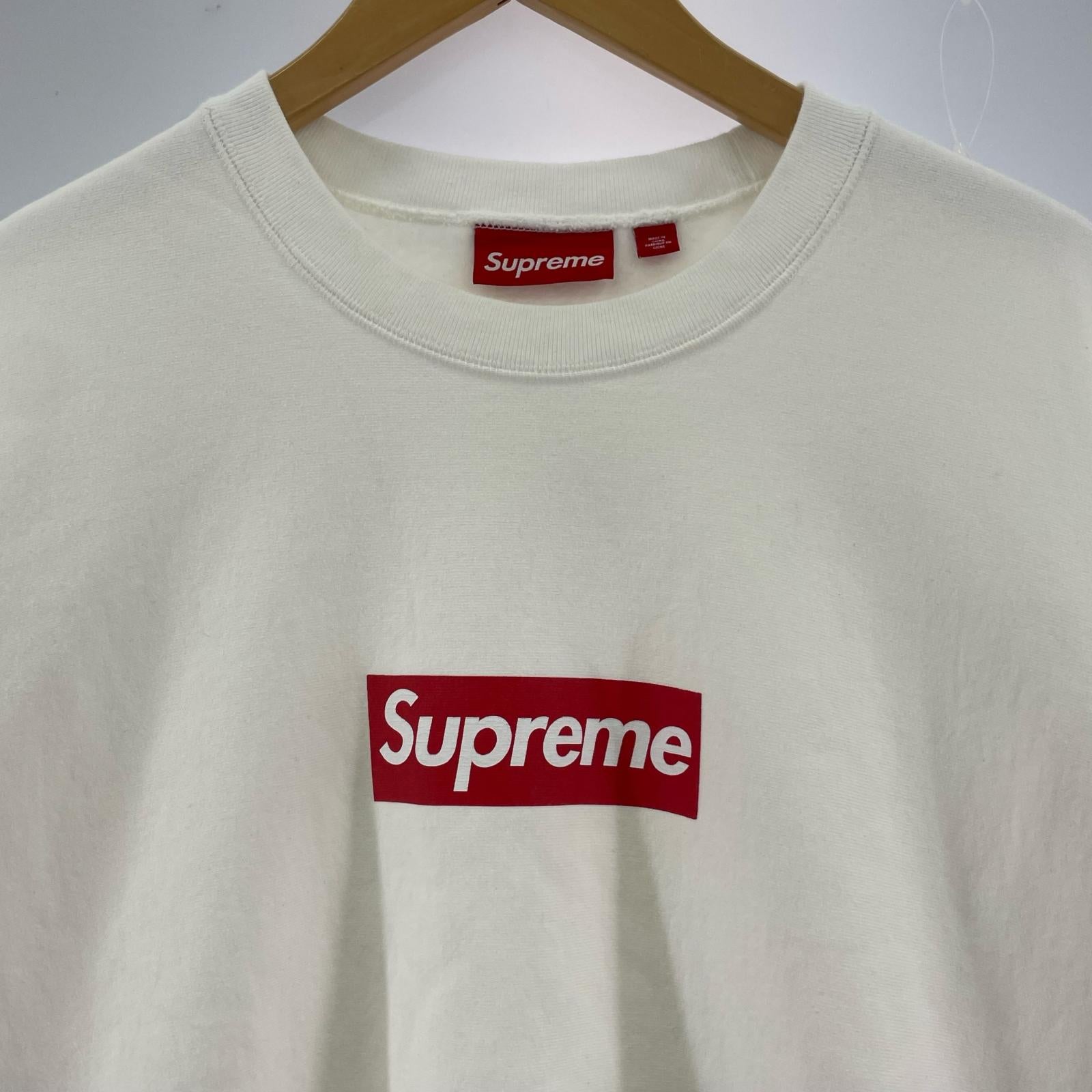 スウェット Supreme 25SS Washed Box Logo Crewneck 白 (L) L ホワイト