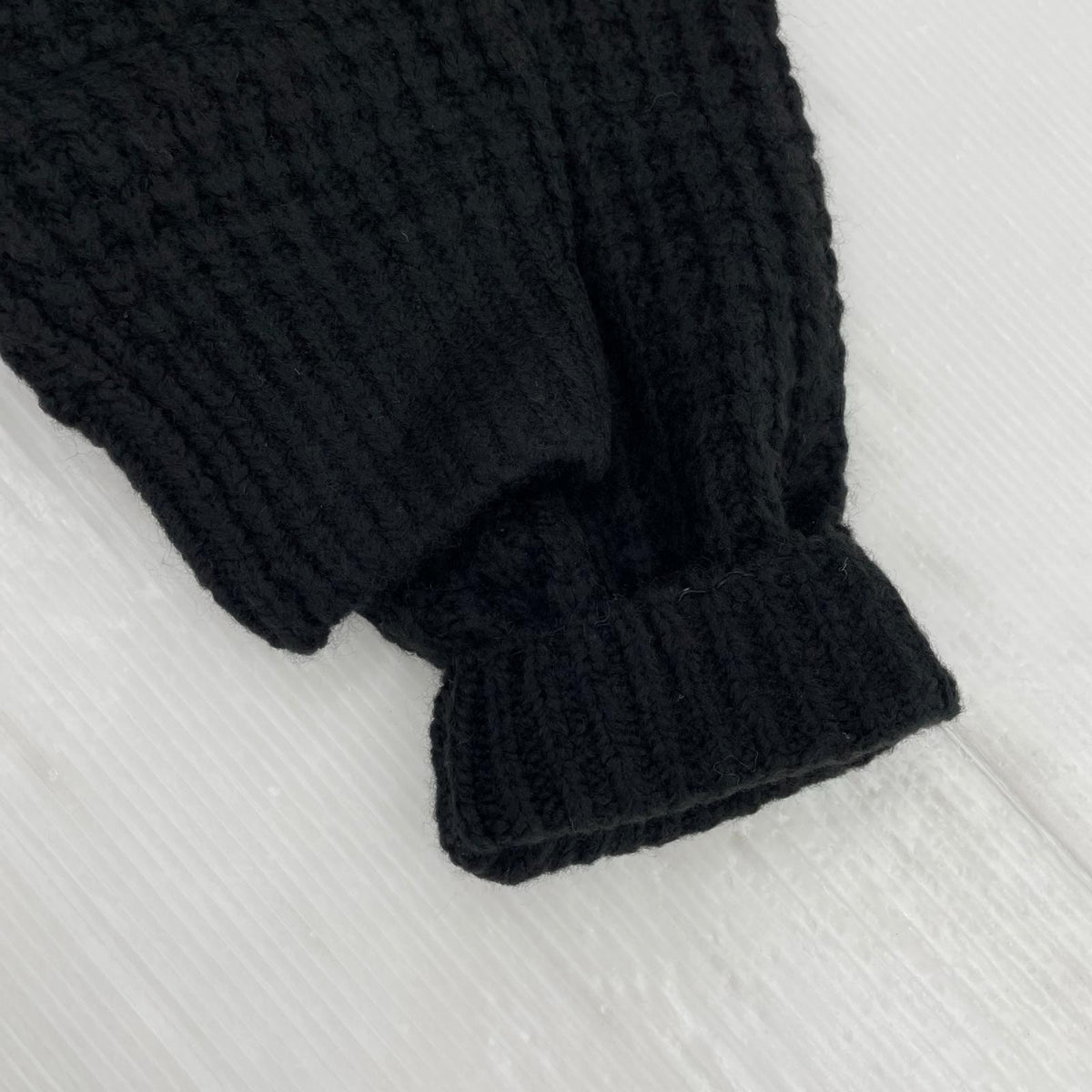 ニット Supreme 25aw small box waffle sweater 黒(XL) ブラック