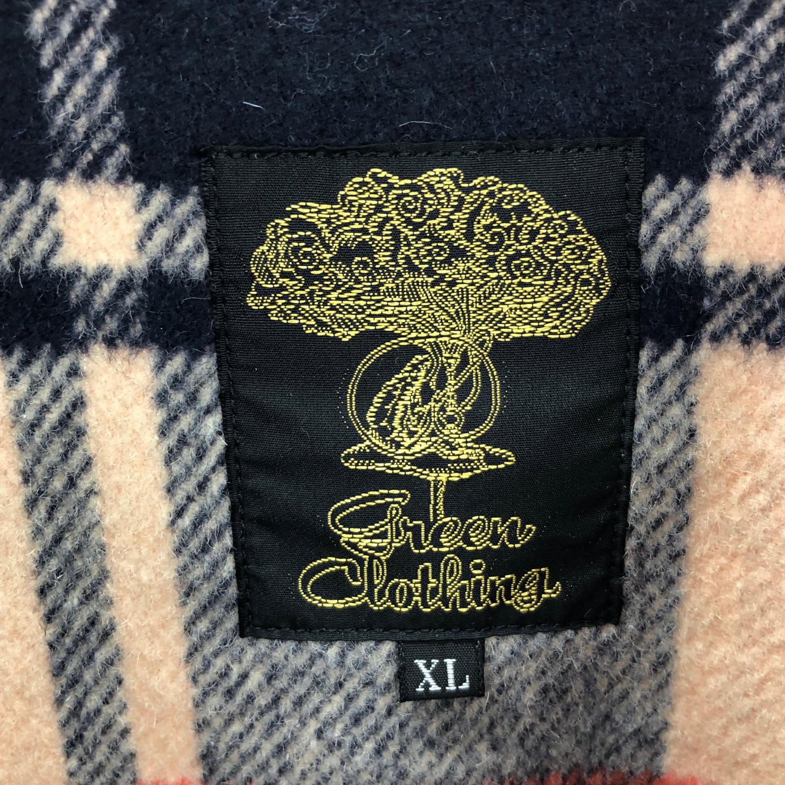 ジャケット GREENCLOTHING ウールフランネル チェック XL