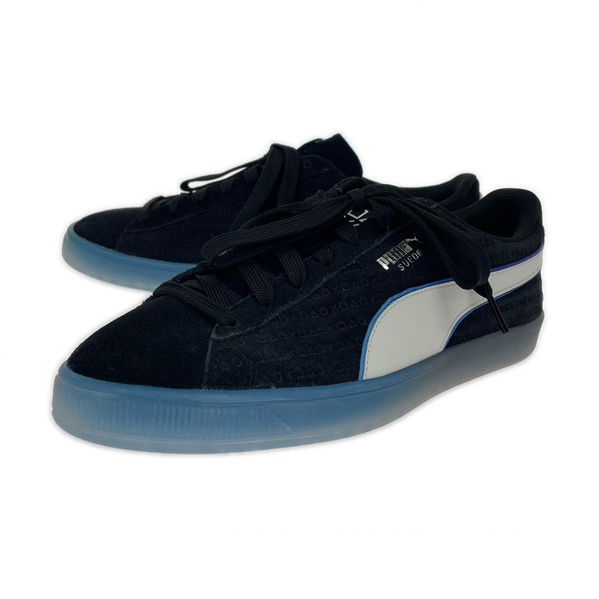 スニーカー PUMA SUEDE PLAYSTATION BLACK GLACIAL 28cm (US10 UK9 1/2 EU46) ブラック