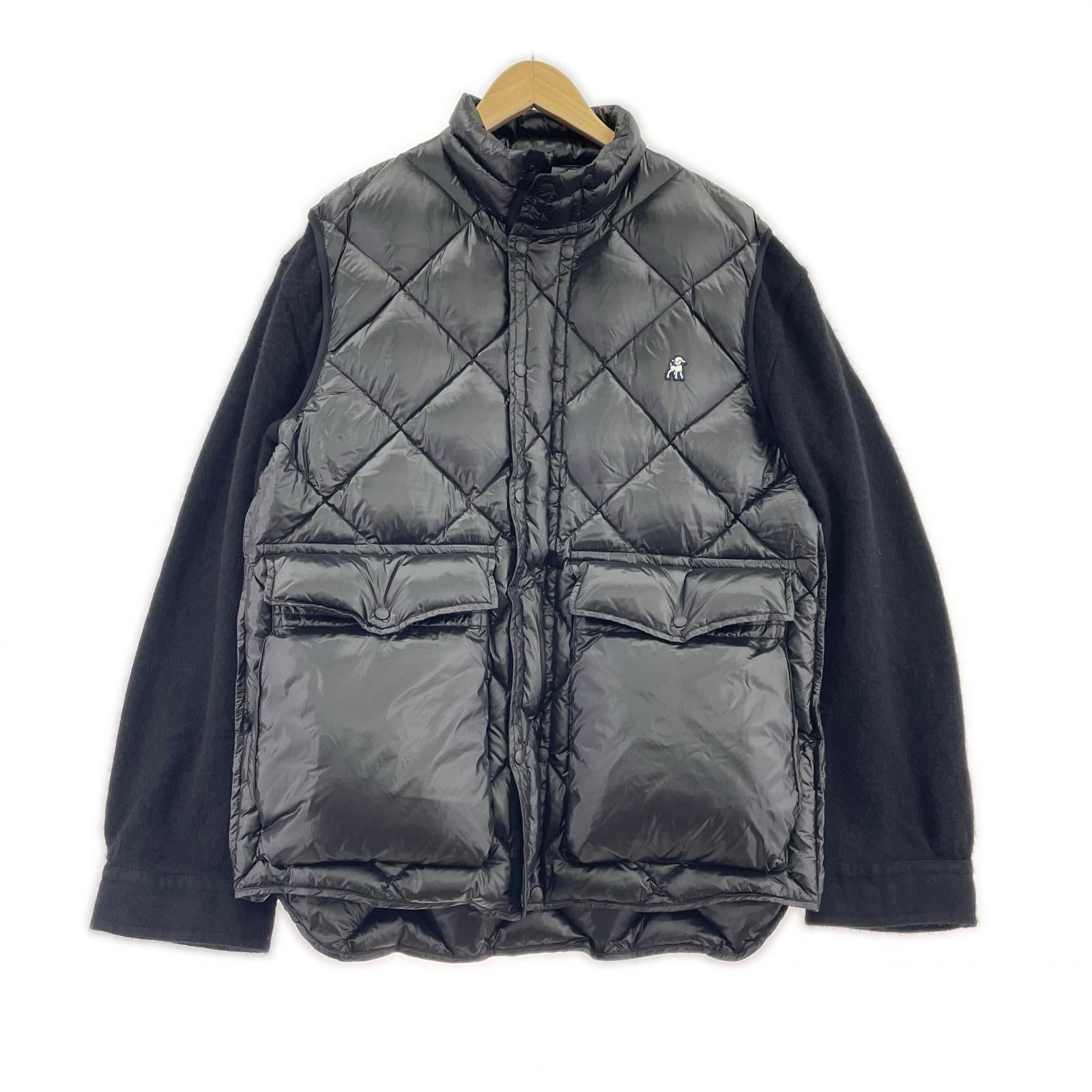 ジャケット the Shepherd 袖縮絨ダウン 黒 4 ブラック
