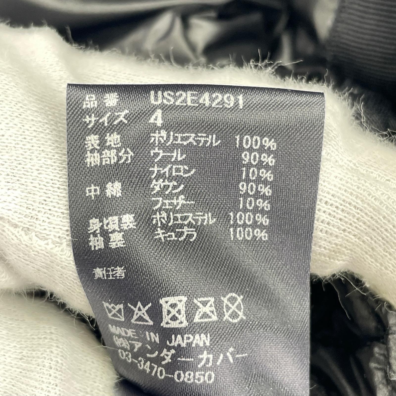 ジャケット the Shepherd 袖縮絨ダウン 黒 4 ブラック