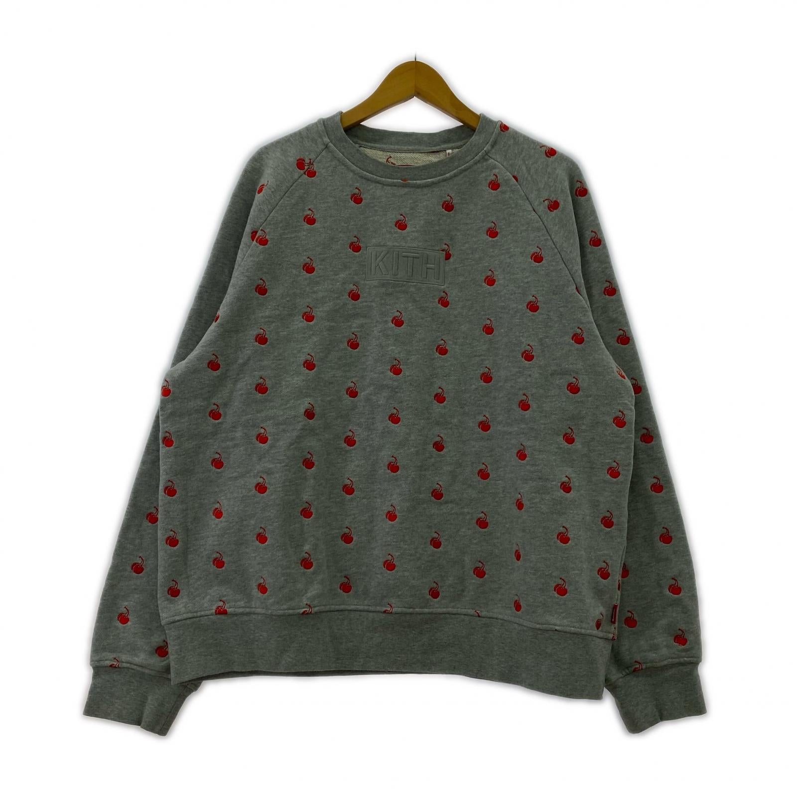 スウェット COCA COLA SIZE:M CHERRY GREY M グレー