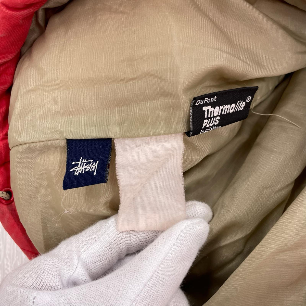 ブルゾン OLD STUSSY 中綿ブルゾン RED レッド