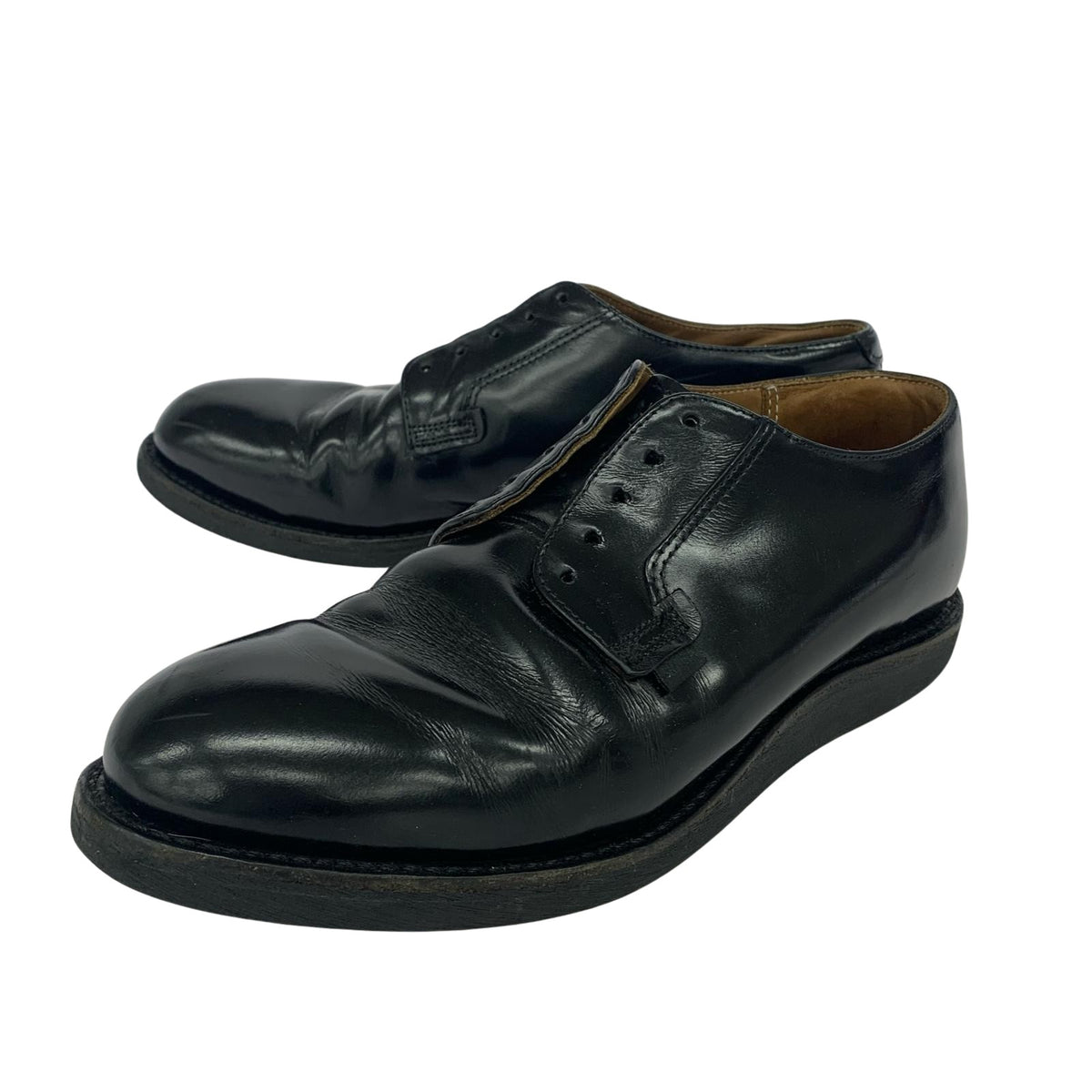 シューズ 101 POSTMAN OXFORD USA製 23年 黒 9.5 27.5cm (US9 1/2 UK9 EU45) ブラック