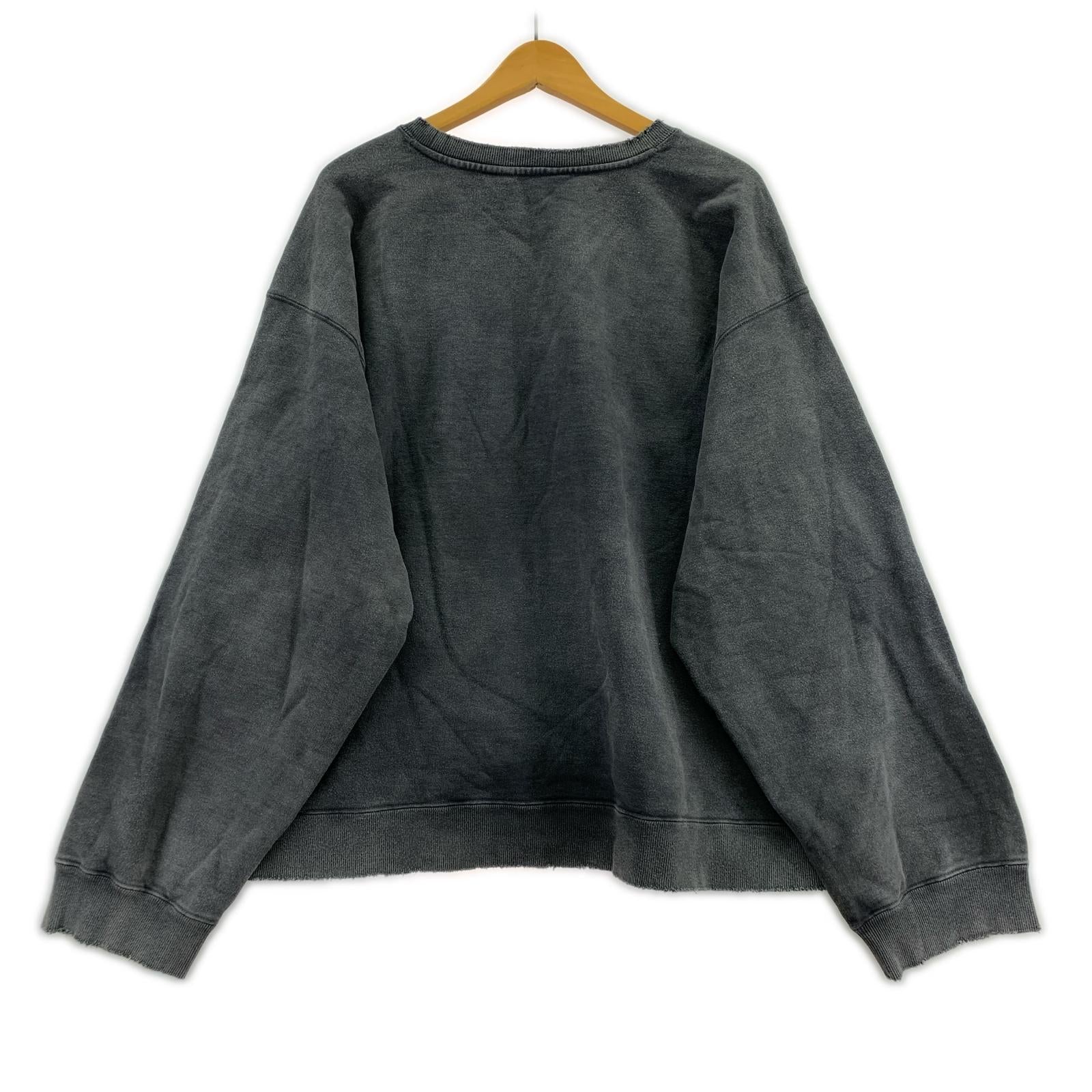 その他トップス ANCELLM EMBROIDERY UNEVEN OVER SWEAT SHIRT 2 ANC-CT64 2 グレー