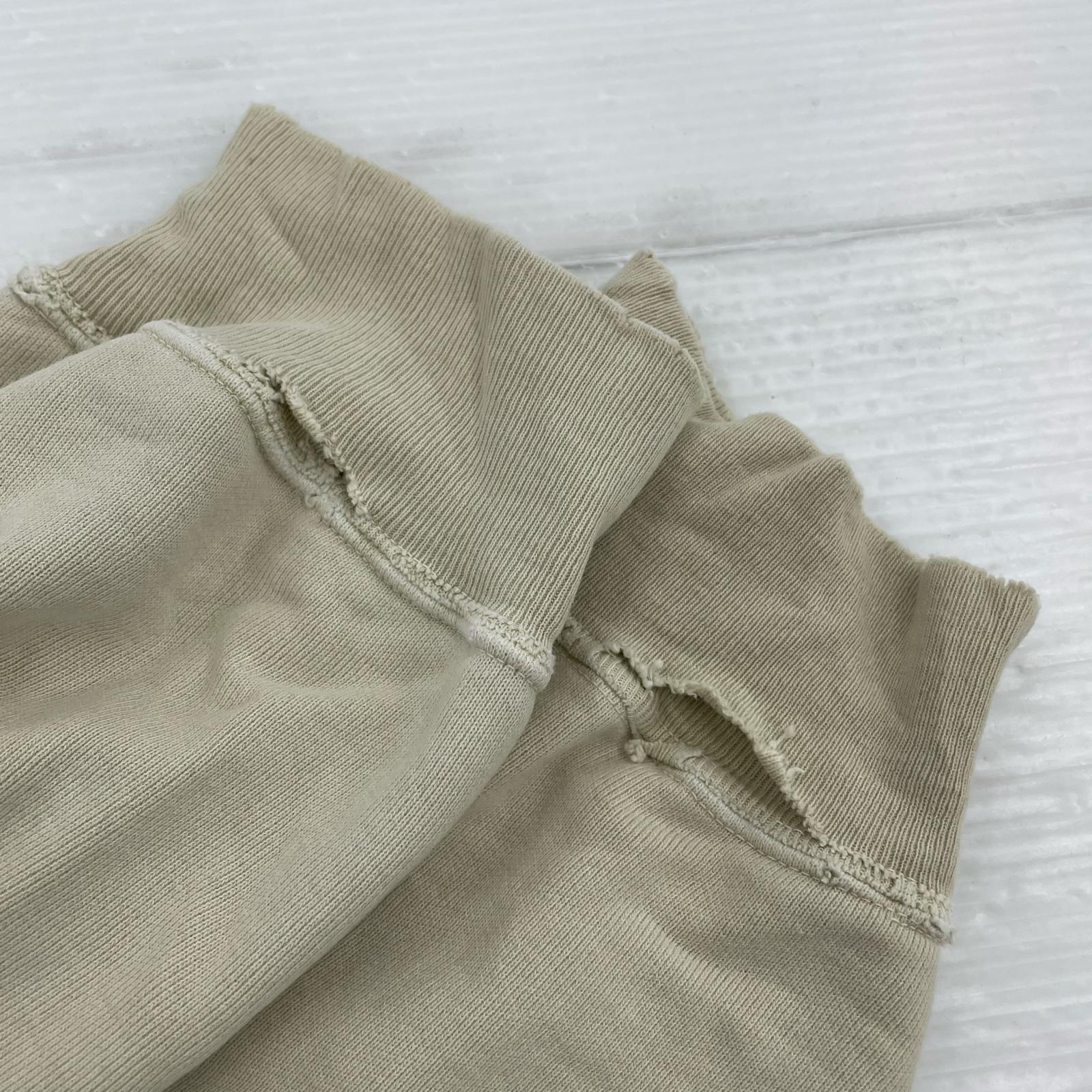 その他トップス REMI RELIEF ダメージ加工スウェット L L ベージュ