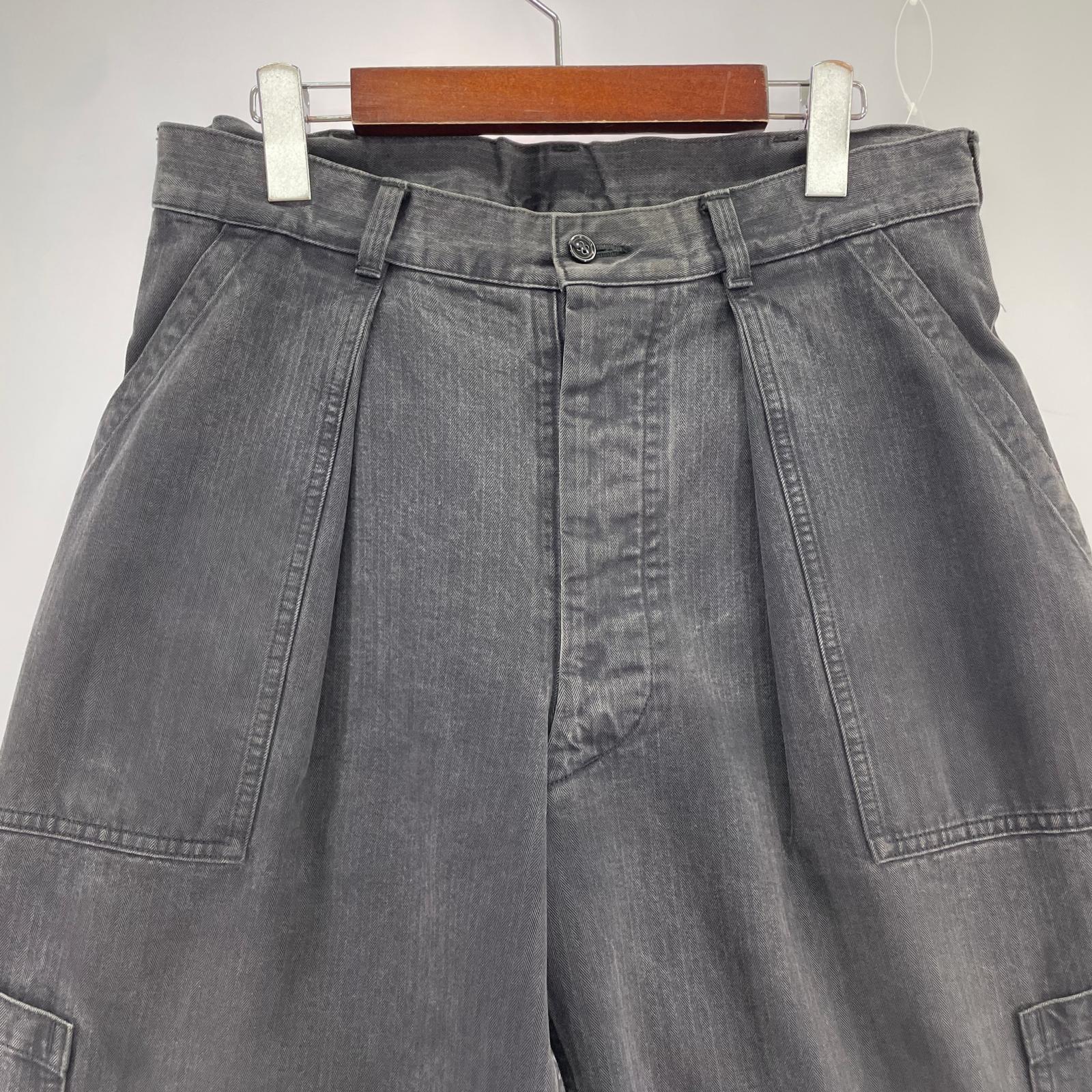 その他ボトムス A.PRESSE USAF Hemmed Bottoms Pants 2 21AAP-04-03M 2 ブラック