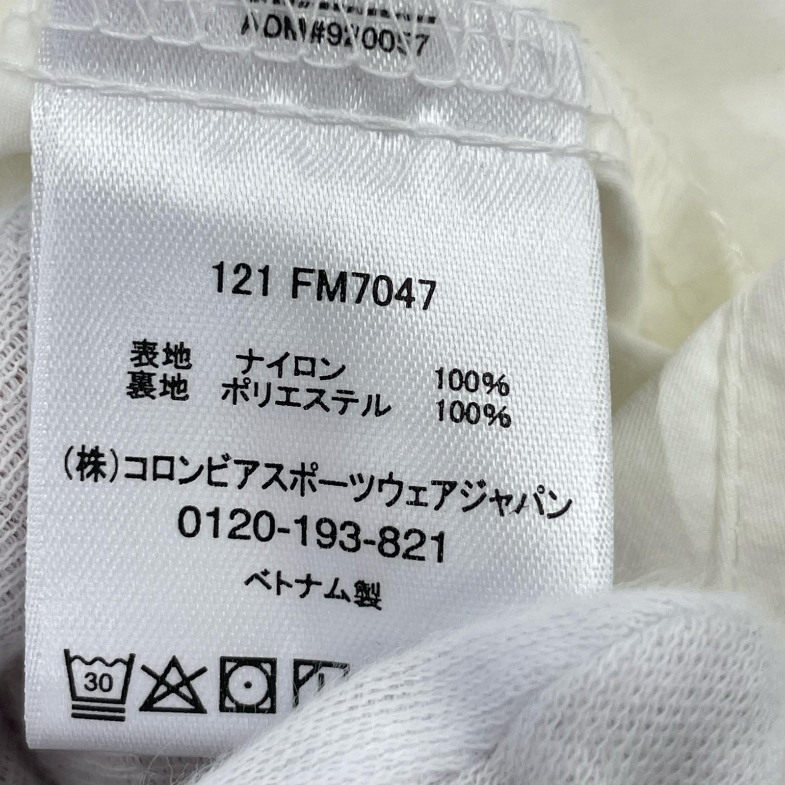 半袖シャツ コロンビア UPF50 新品タグ付 半袖カットソー M ホワイト