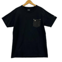 半袖Tシャツ ONE STAR LEATHER POCKET TEE 黒 (L) L ブラック