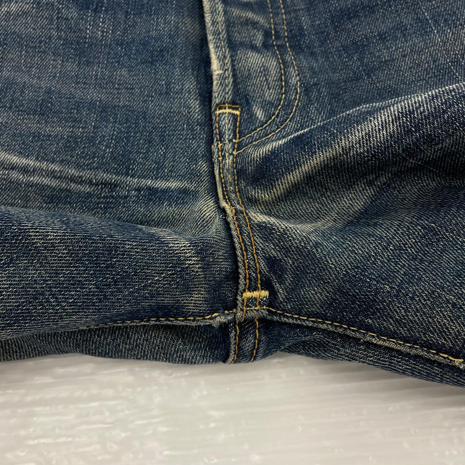 デニムパンツ LEVI'S VINTAGE CLOTHING デニム 66501 W32 赤耳 32 ネイビー