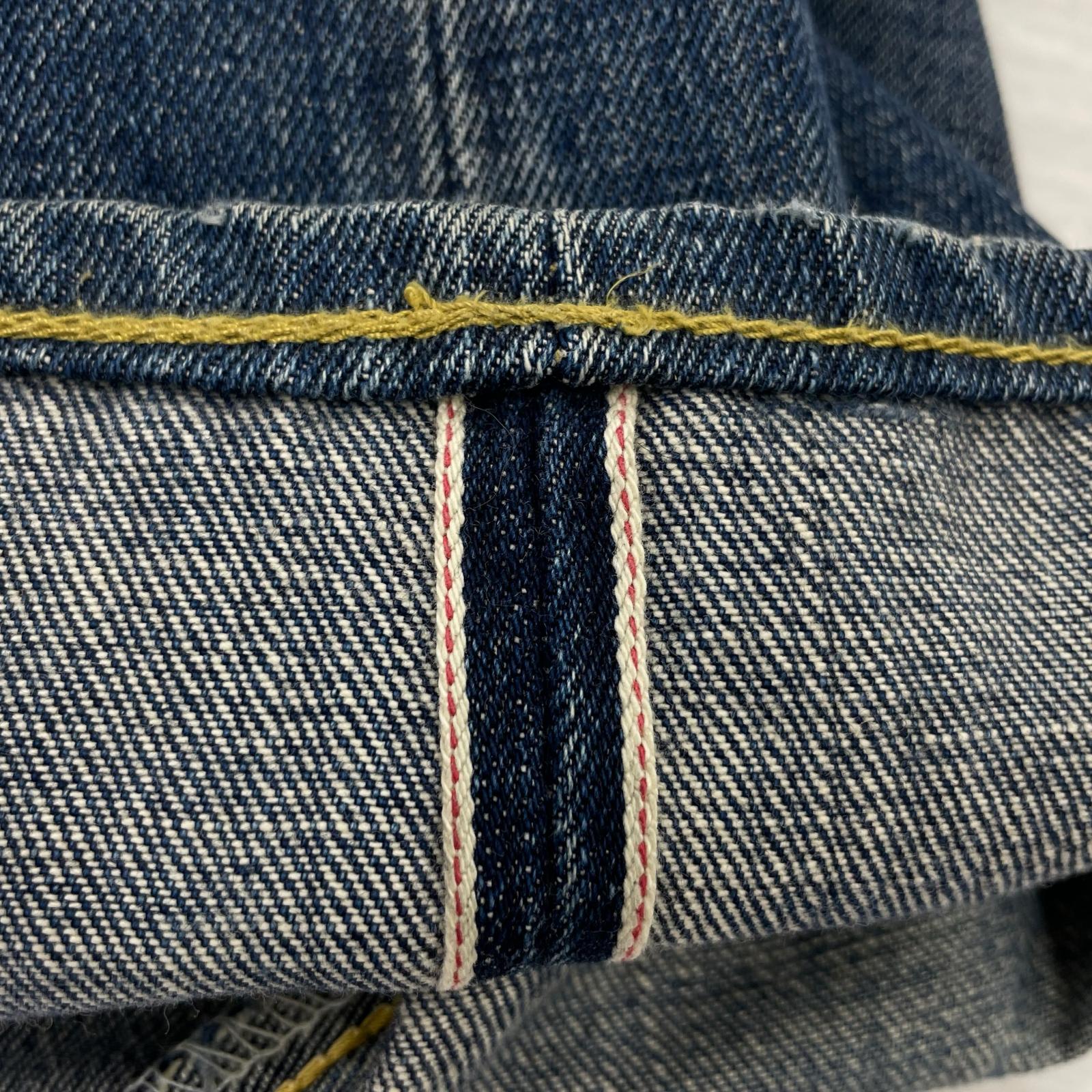 デニムパンツ LEVI'S VINTAGE CLOTHING デニム 66501 W32 赤耳 32 ネイビー