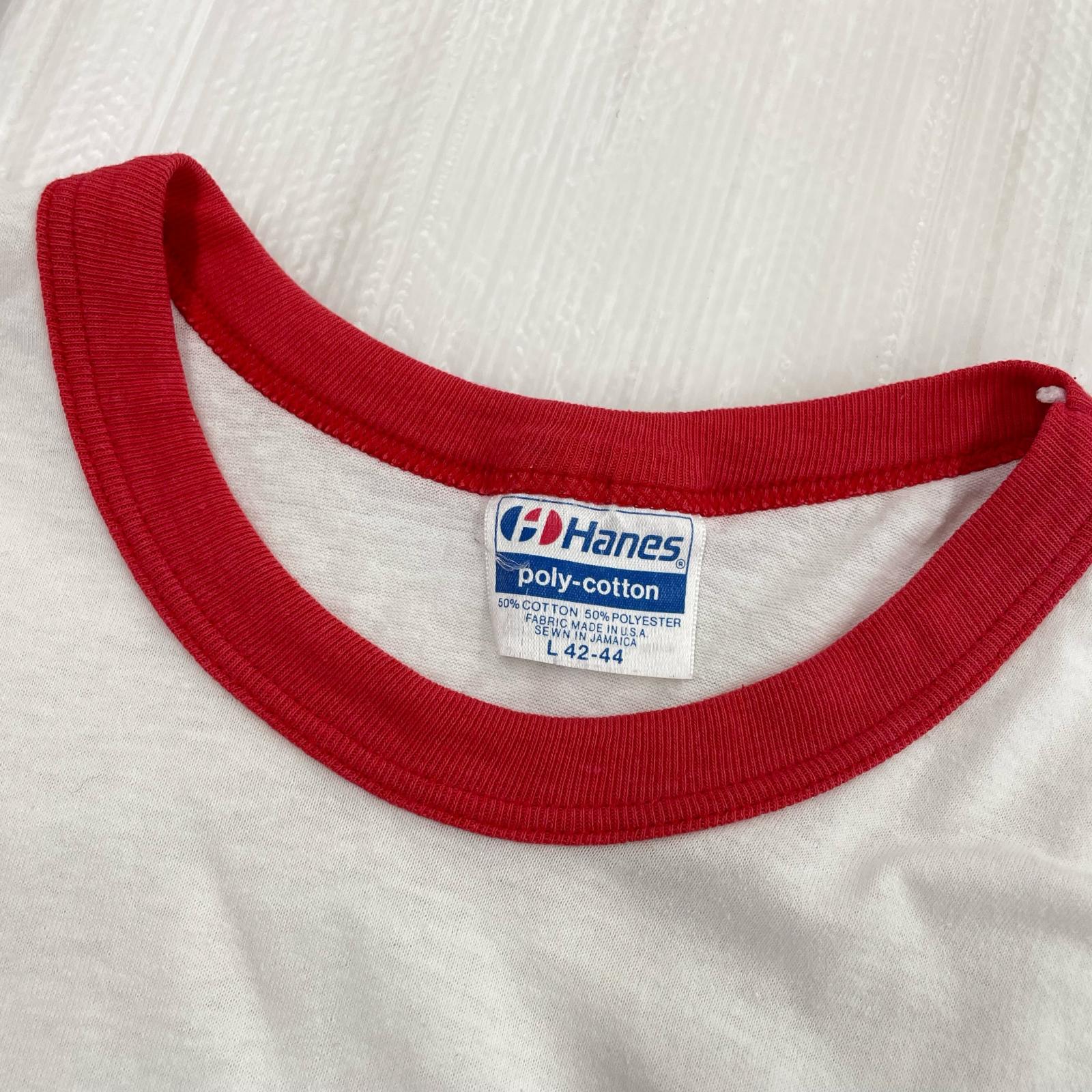 半袖Tシャツ 80s リンガーTEE L ホワイト L ホワイト