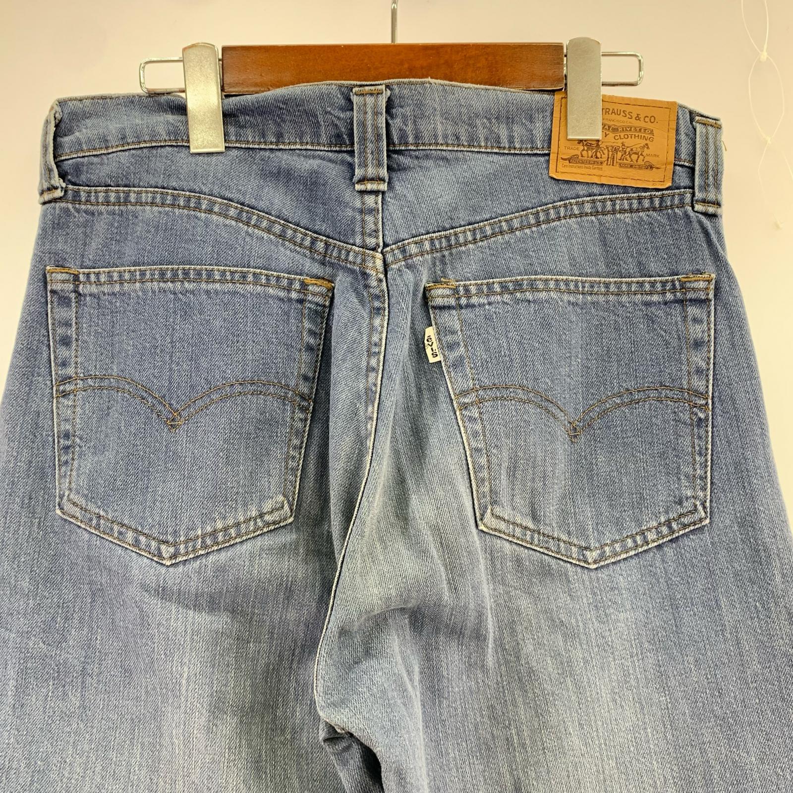 デニムパンツ 90s 白タブ 日本製 (32) 32 ブルー