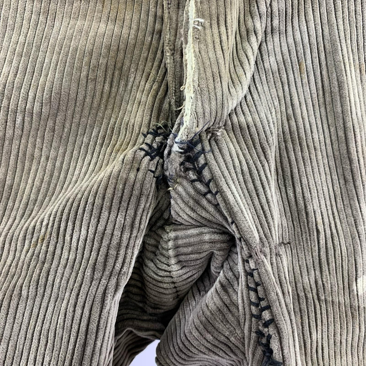 パンツ ユーロ フックボタン コーデュロイパンツ