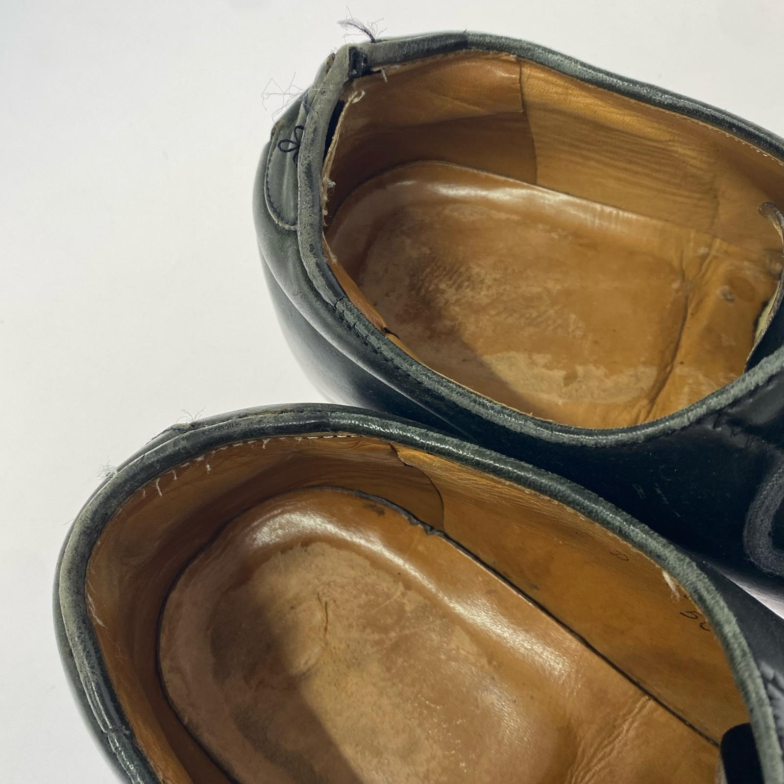ブーツ ×Brooks Brother コードバン オールデン プレーントゥ ブラック