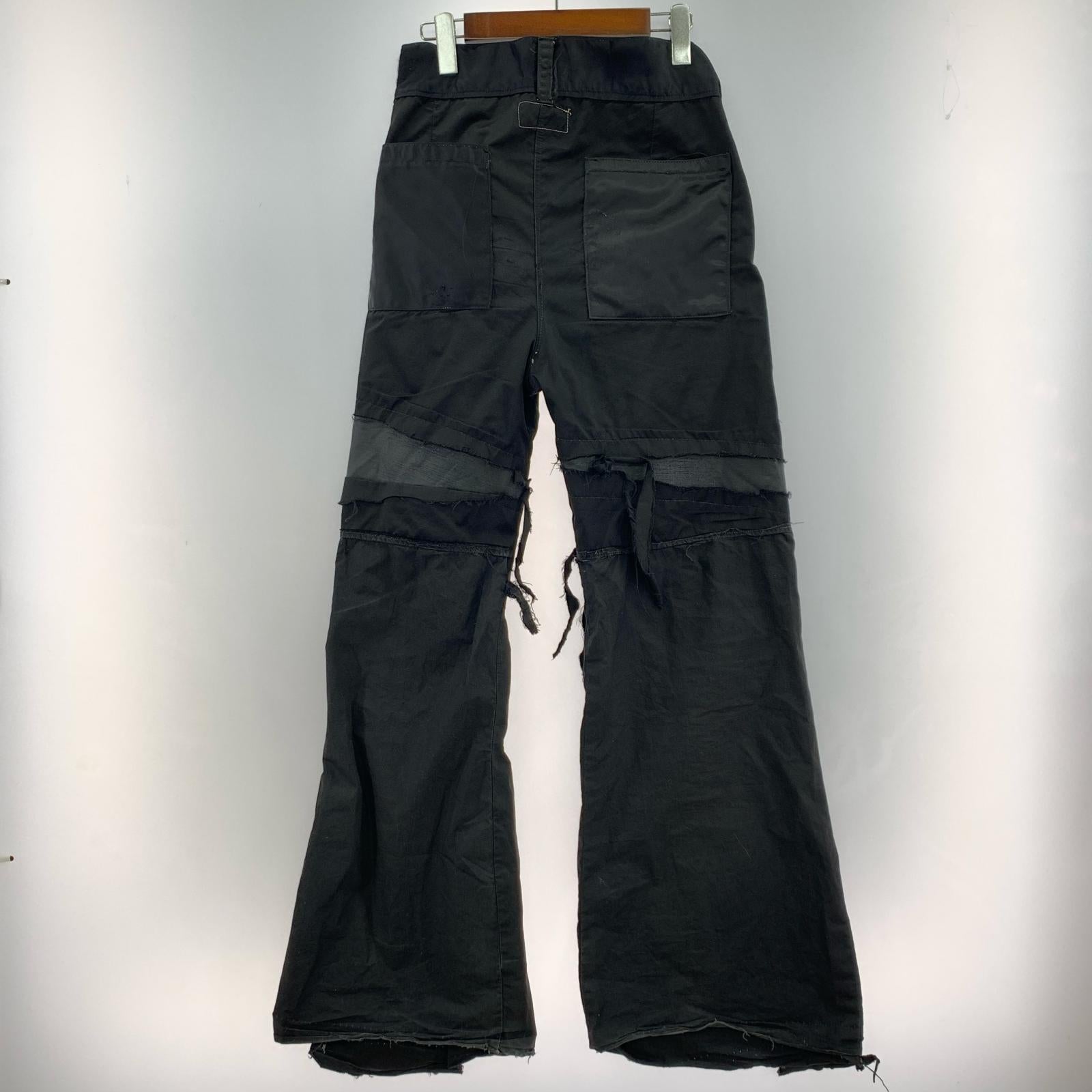パンツ SWAMPGOD デストロイフレアパンツ ブラック