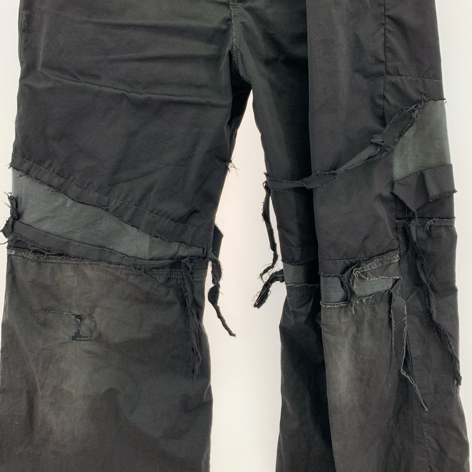 パンツ SWAMPGOD デストロイフレアパンツ ブラック