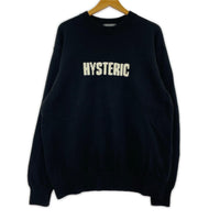 ニット THE BAD GIRLS編込 BLK L ブラック