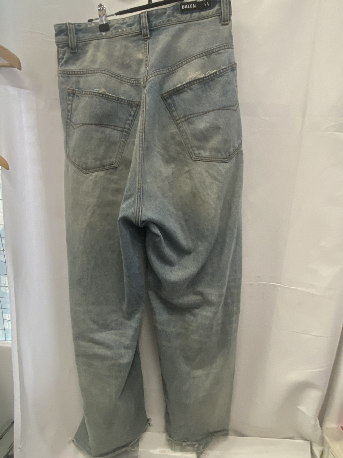 22AW PULL-UP TROUSERS ワイドデニムパンツ (S)
