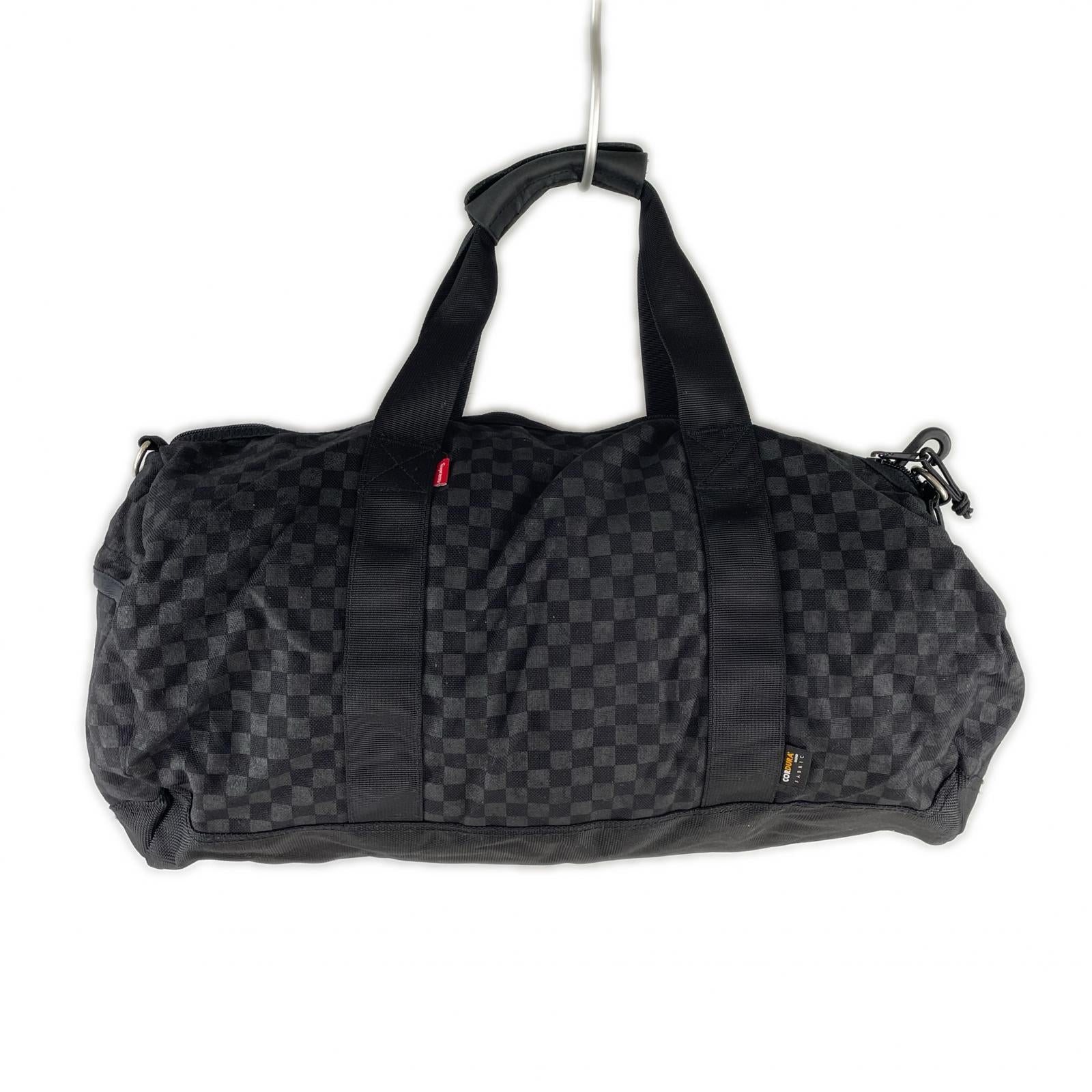 ショルダーバッグ Duffle Bag CORDURA チェック柄 黒 ブラック