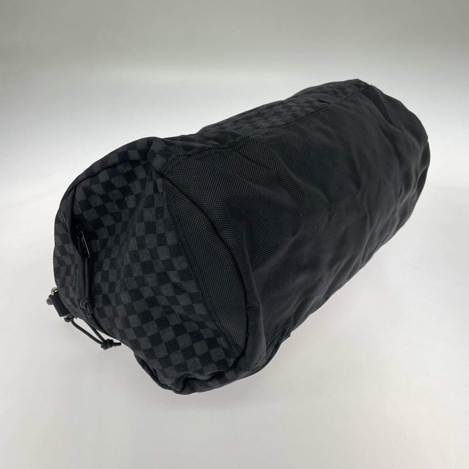 ショルダーバッグ Duffle Bag CORDURA チェック柄 黒 ブラック
