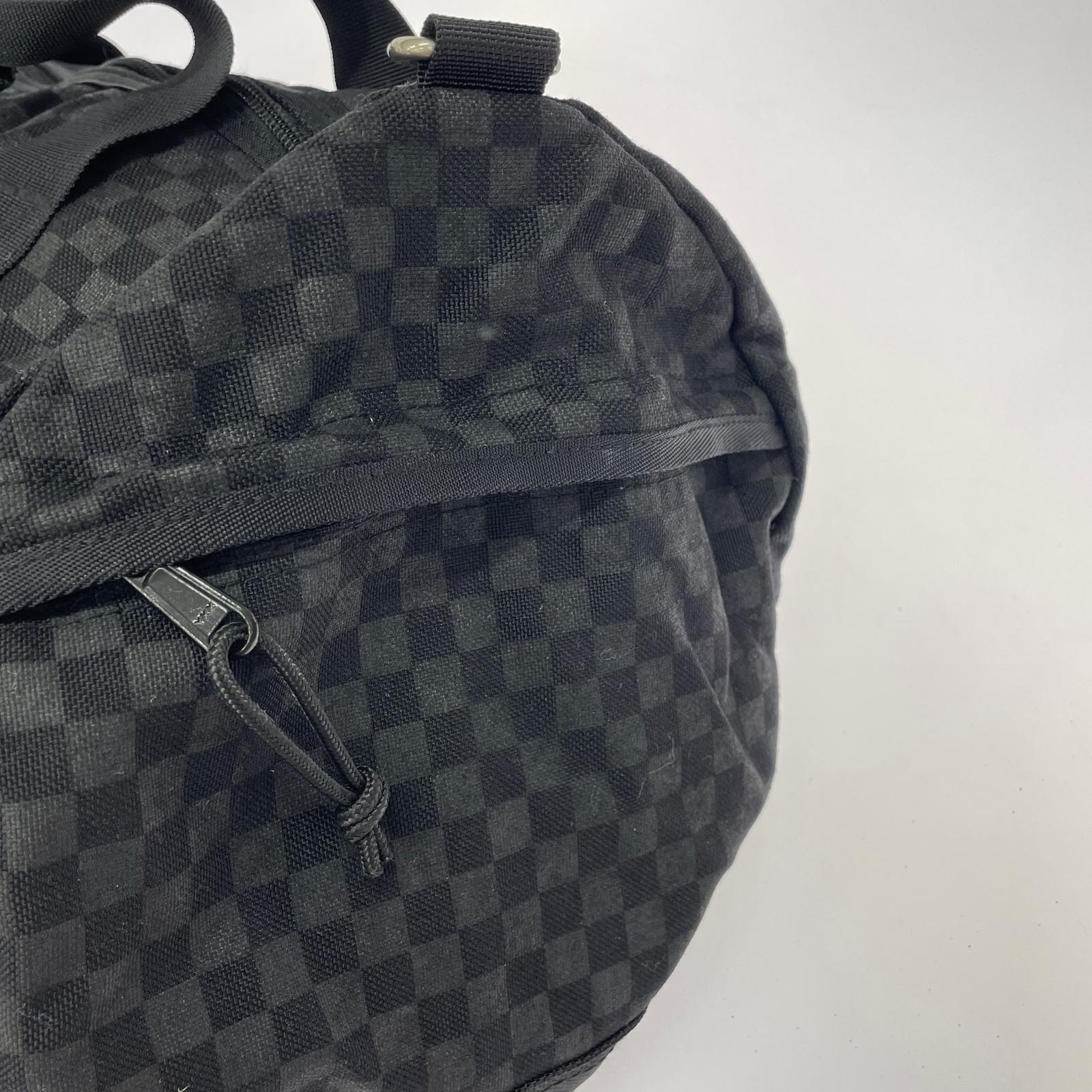 ショルダーバッグ Duffle Bag CORDURA チェック柄 黒 ブラック