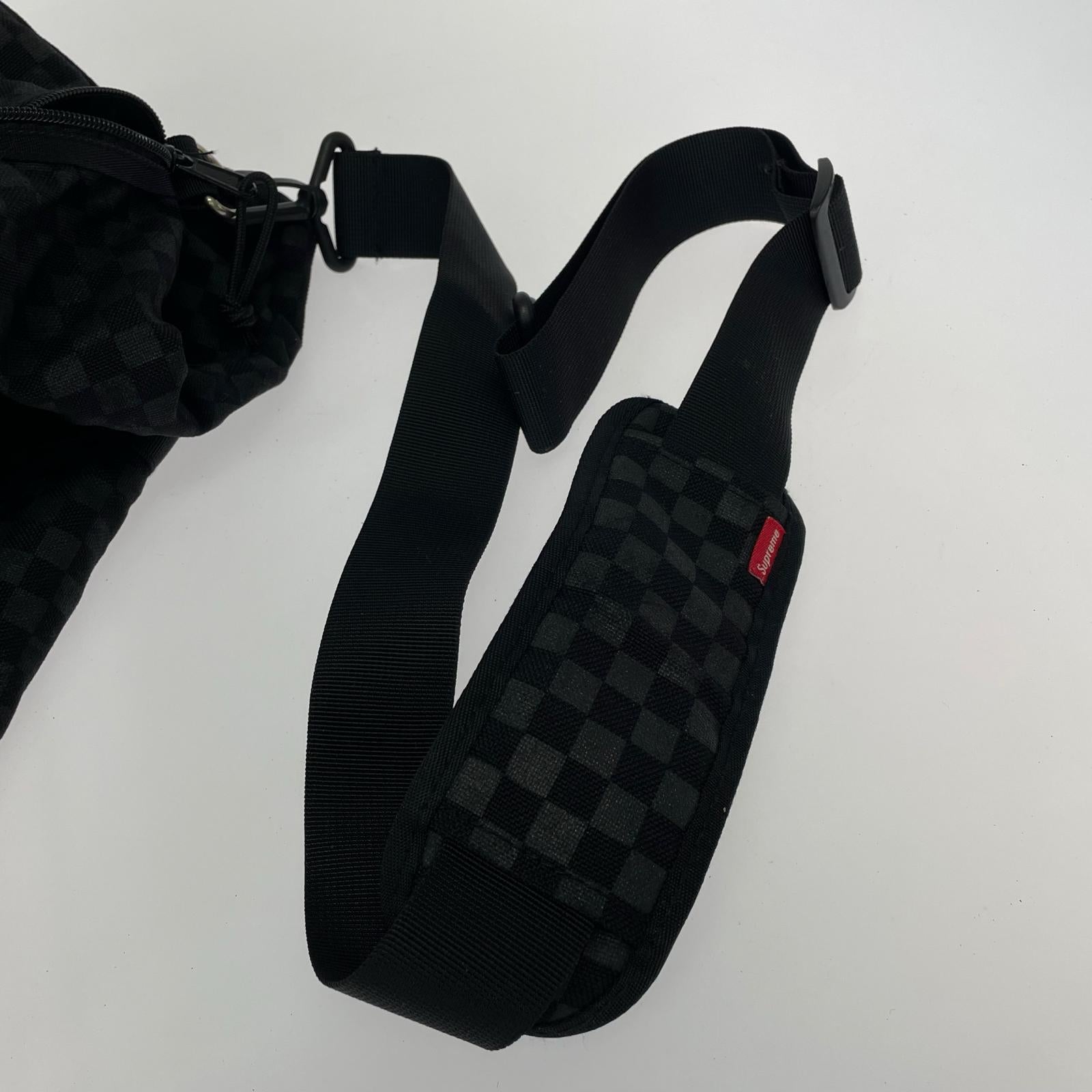 ショルダーバッグ Duffle Bag CORDURA チェック柄 黒 ブラック