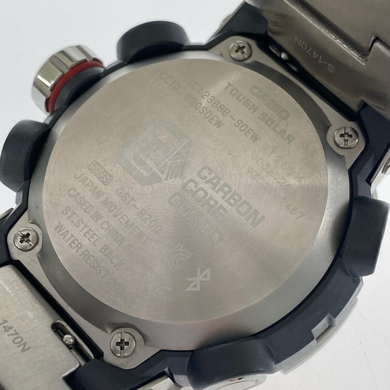 腕時計 GST-B200 メタル ワイドフェイス シルバー