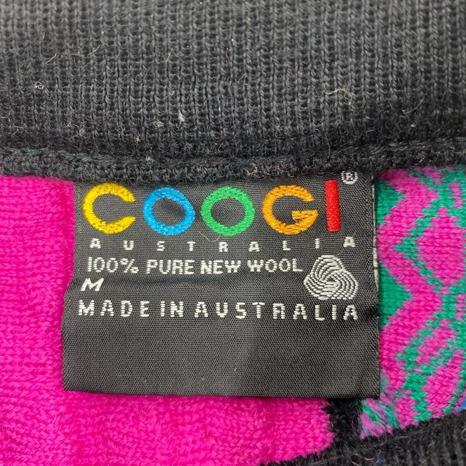 ニット COOGI 3Dニット AUS製 M マルチカラー