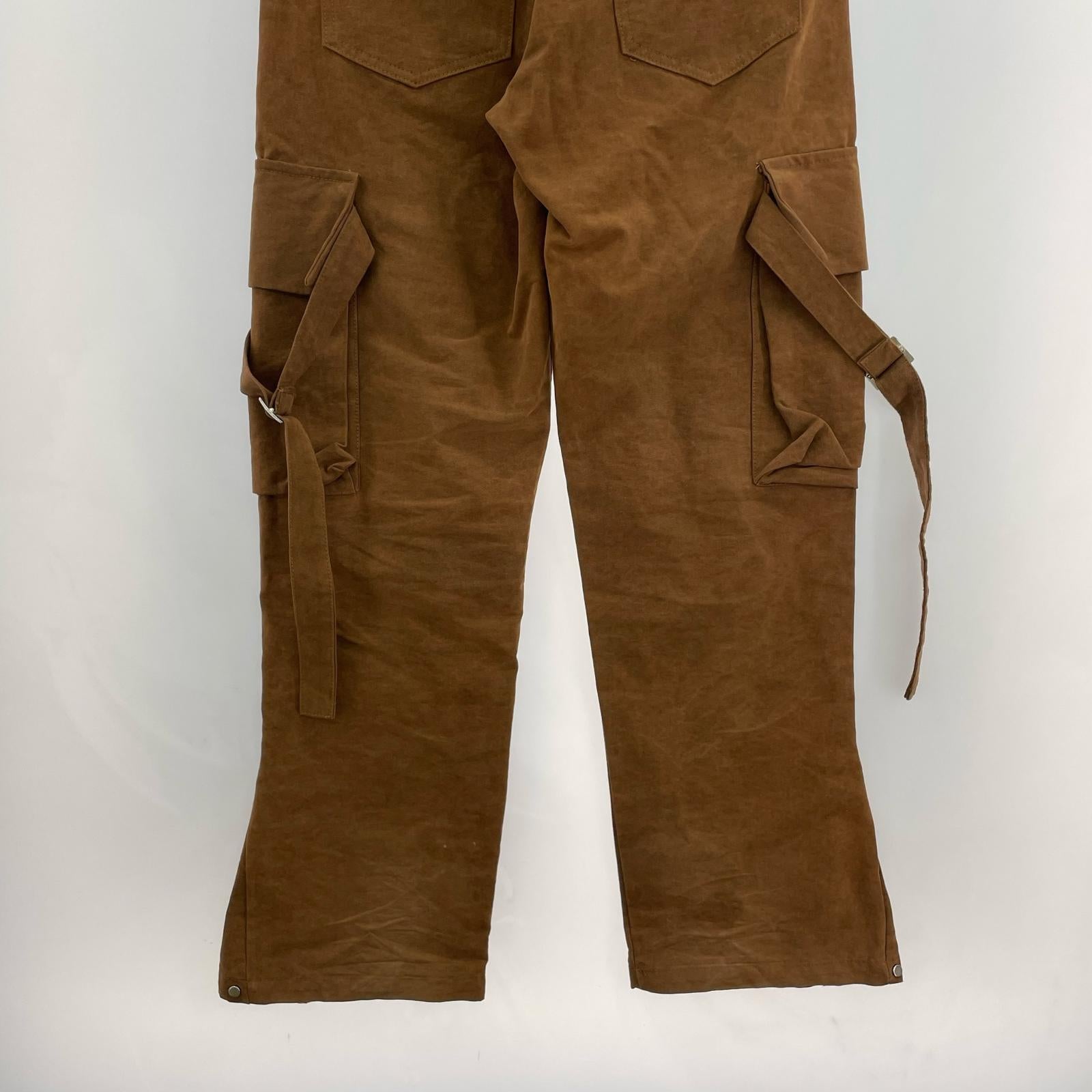 パンツ ASKYURSELF×Kim Duong Flare Cargo Pants M ブラウン