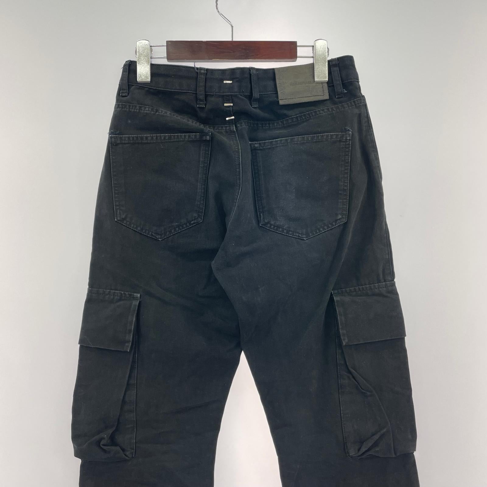パンツ ASKYURSELF Adjustable Flare Snap Cargo 29 ブラック