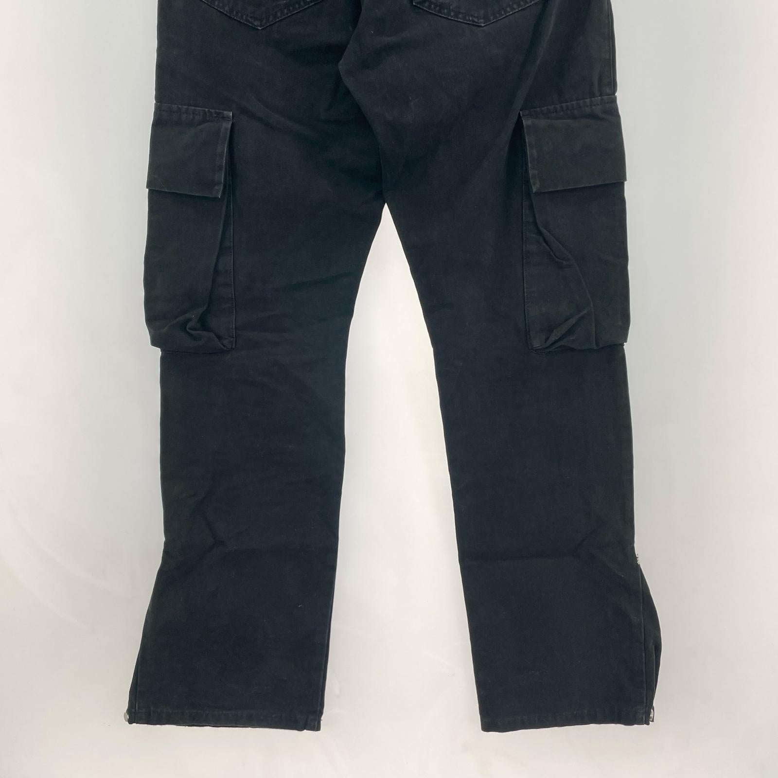 パンツ ASKYURSELF Adjustable Flare Snap Cargo 29 ブラック