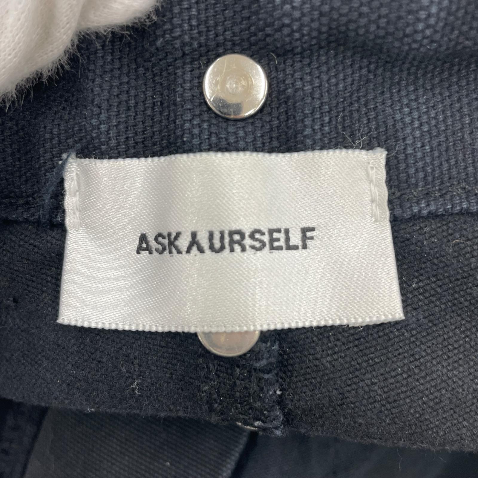 パンツ ASKYURSELF Adjustable Flare Snap Cargo 29 ブラック
