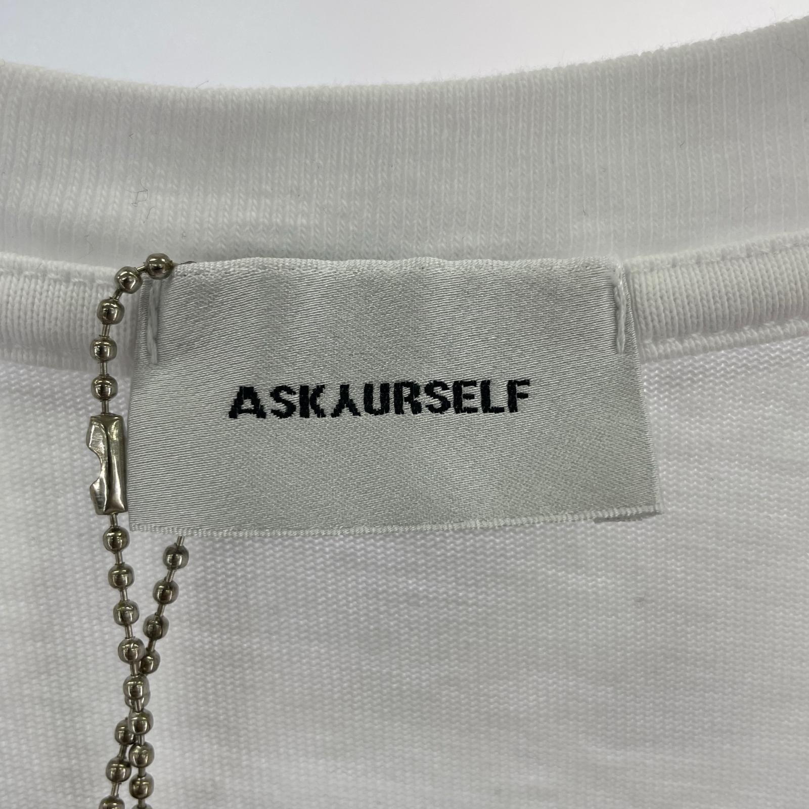半袖Tシャツ ASKYURSELF S/Sカットソー ホワイト (M) M ホワイト