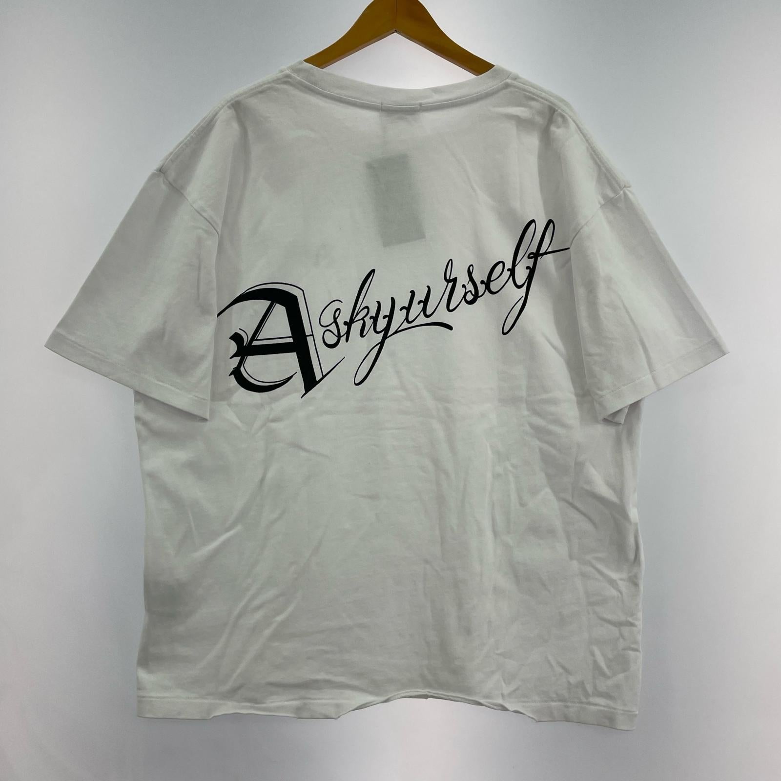半袖Tシャツ ASKYURSELF S/Sカットソー ホワイト (M) M ホワイト