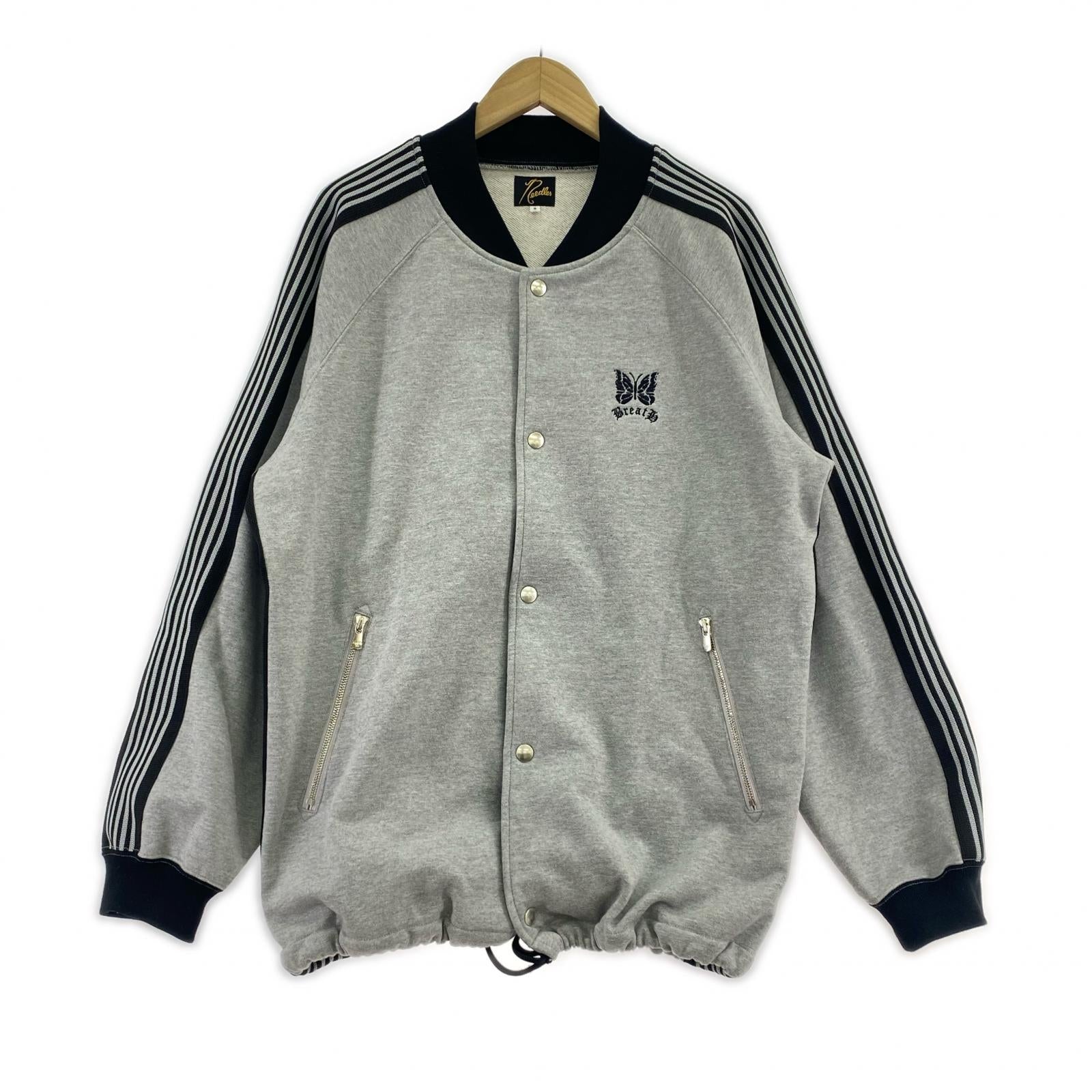 ジャケット Needles×BREATH TRACK COACH JACKET スウェットブルゾン S グレー S グレー
