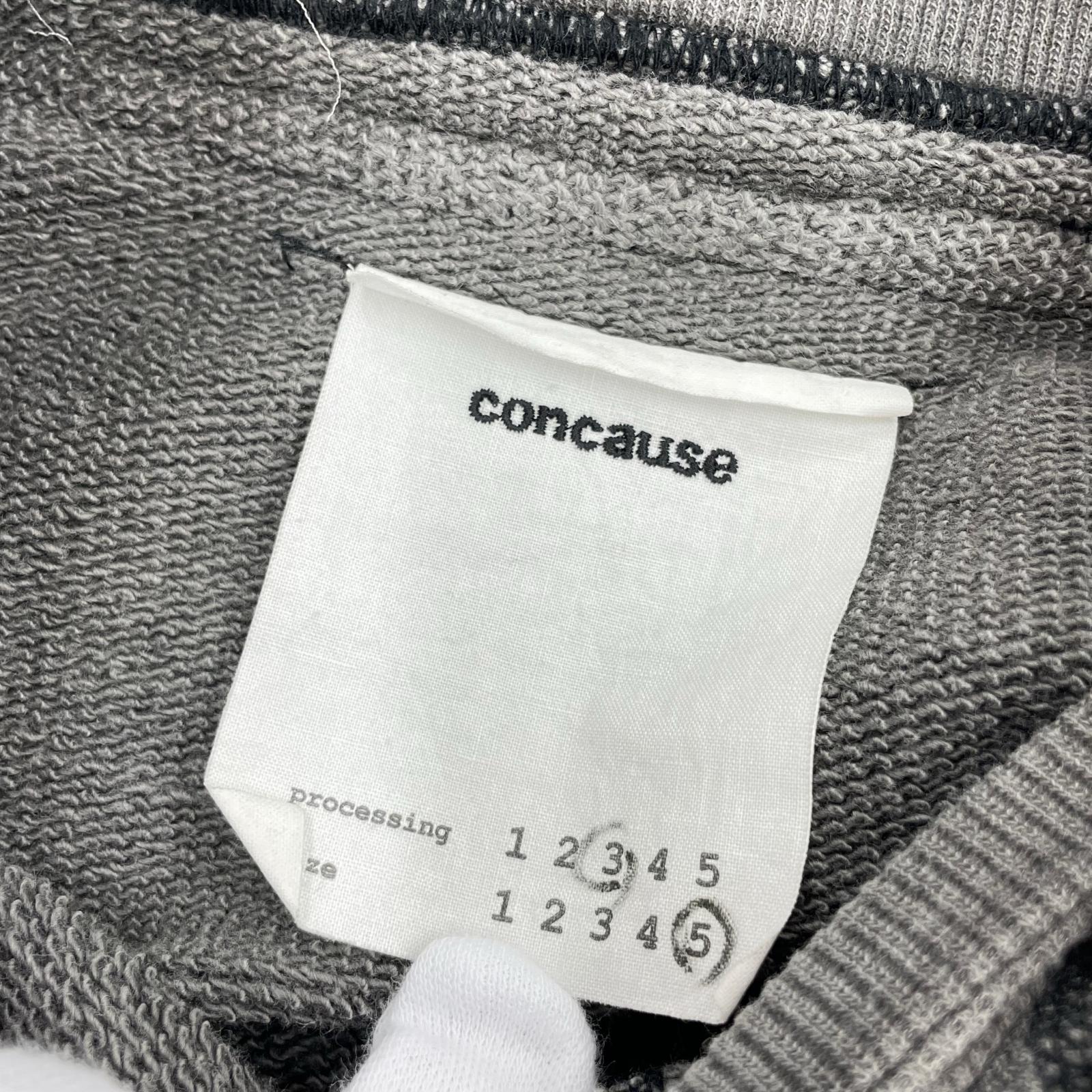 パーカー concause W-V AFTER HOODIE 加工後付けパーカー 5 グレー 5 グレー