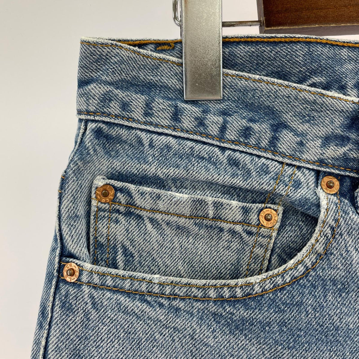 デニムパンツ 90s USA製 00517-0217 ボタン裏554