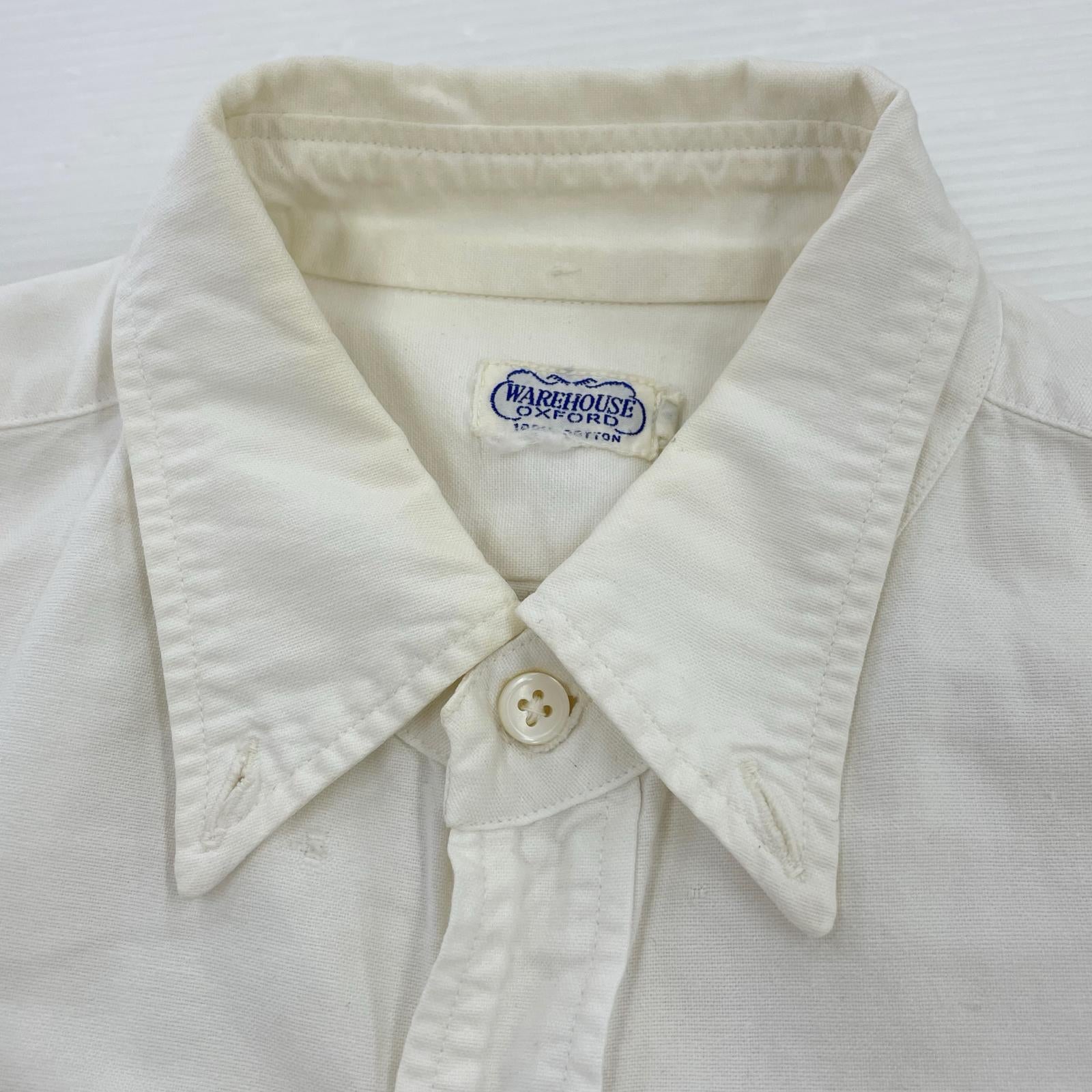 長袖シャツ OXFORD 白 36 ホワイト
