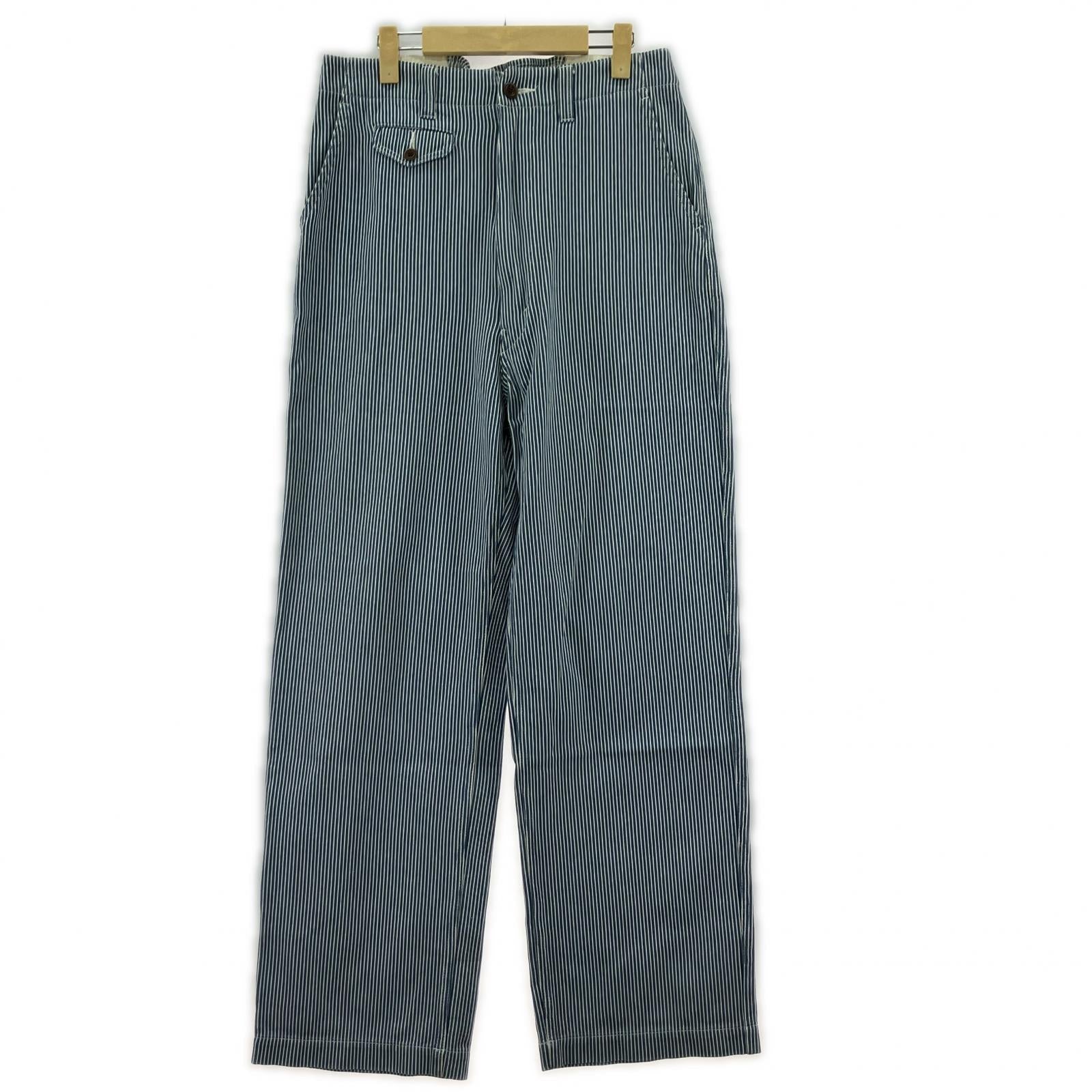 パンツ 13AW ヒッコリーワークパンツ XS